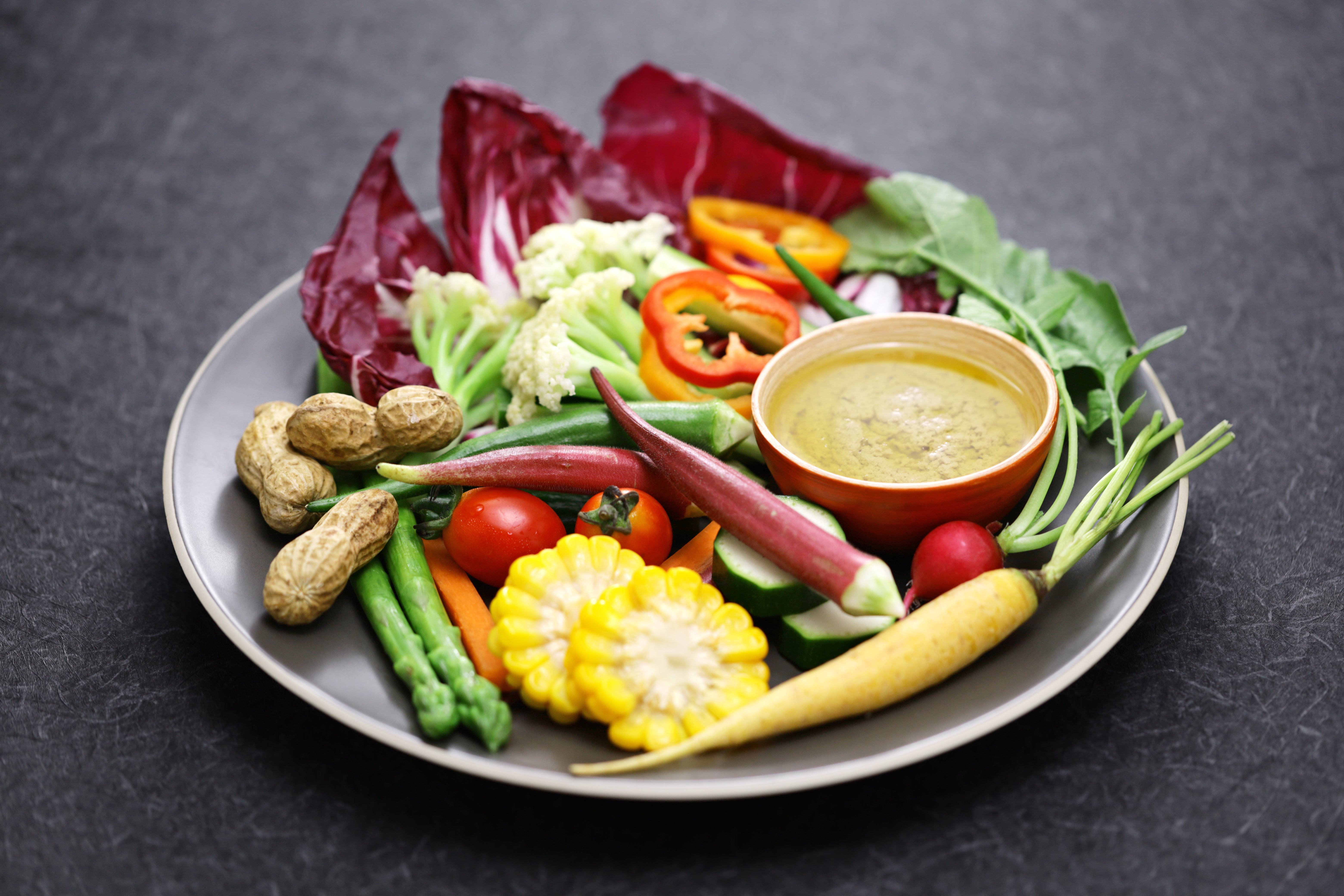 Bagna Cauda with Raw Vegetables